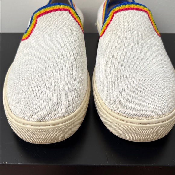 Rothy's The Original Slip On Sneaker white rainbow Limited Edition knit US10 - Picture 5 of 12